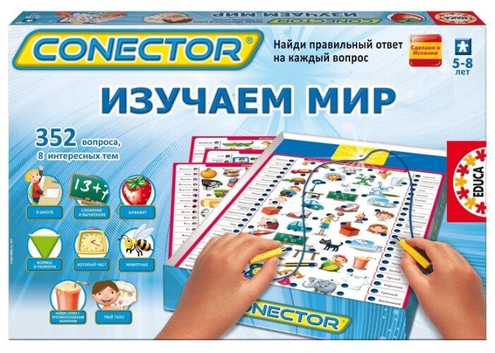 Настольная игра Educa Электровикторина Изучаем мир 17490 Настольная игра Educa Электровикторина Изучаем мир 17490