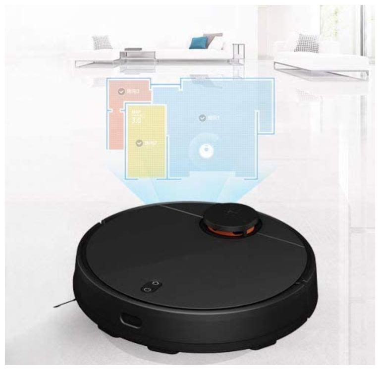 Робот-пылесос Xiaomi Mijia LDS Vacuum Cleaner (CN), черный