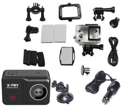 Экшн-камера X-TRY XTC501 Gimbal Real 4K/60FPS WDR Wi-Fi Autokit
