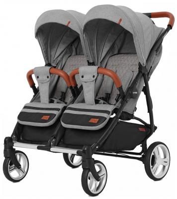 Универсальная коляска для двойни CARRELLO Connect CRL-5502 (2 в 1), serious black