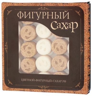 Сахар New SUGAR shop фигурный Sugar BOX Смайлики сахарные тростниковые и белые 0.225 кг