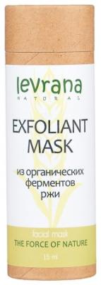 Levrana Органическая ржаная маска для лица с эффектом пилинга, 5 мл