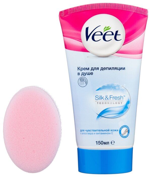 Veet Крем для депиляции в душе для чувствительной кожи 150 мл купить в Москве, СПб, Новосибирске по низкой цене