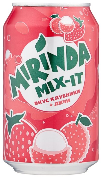 Газированный напиток Mirinda Mix-It Клубника-Личи, 0.33 л, 12 шт. Газированный напиток Mirinda Mix-It Клубника-Личи, 0.33 л, 12 шт. в Москве, СПб, Новосибирске