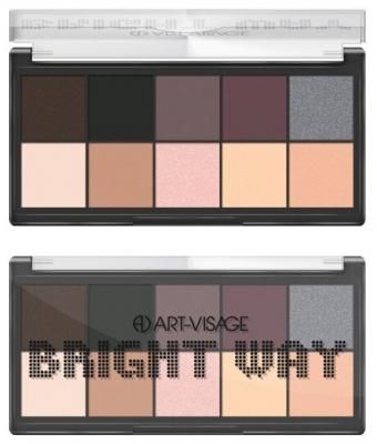 ART-VISAGE Палетка теней Bright Way 91 монохром