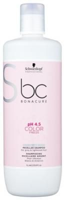 BC Bonacure шампунь мицеллярный pH 4.5 Color Freeze Silver 1000 мл с дозатором