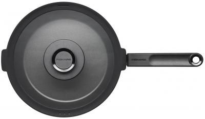 Сотейник Fiskars Functional Form 1026575 d26см с крышкой черный