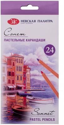 Пастельные карандаши Сонет ЗХК Невская палитра, 24 цвета (132411521)