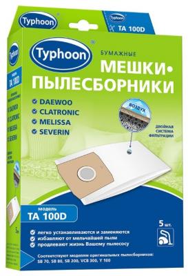 Тайфун Бумажные мешки-пылесборники TA 100D белый 5 шт.