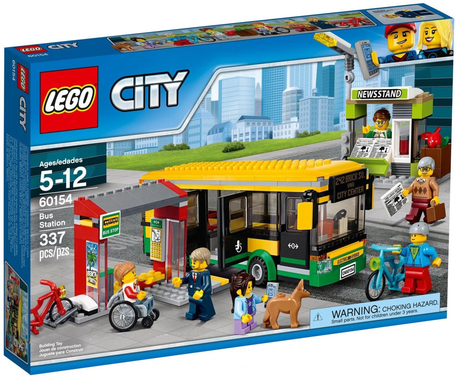 Конструктор LEGO City 60154 Автобусная остановка купить в Москве, СПб,  Новосибирске по низкой цене