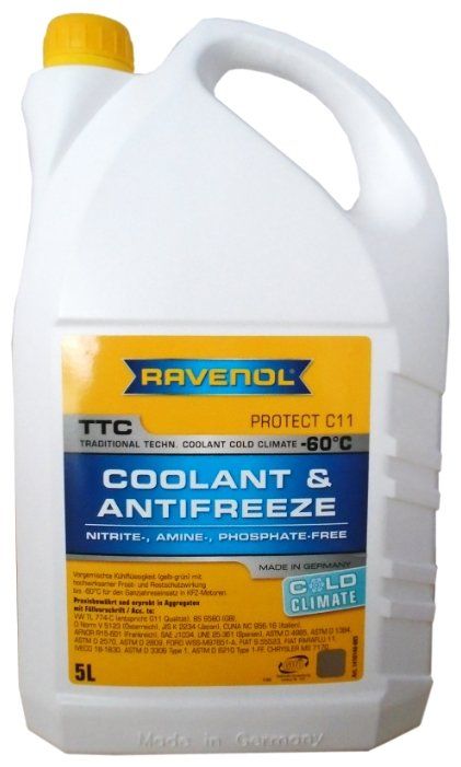 Антифриз Ravenol TTC COLD CLIMATE -60°C 5 л Антифриз Ravenol TTC COLD CLIMATE -60°C 5 л