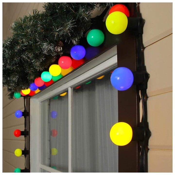 Luazon Lighting Гирлянда "Белт-лайт" 100 м , IP65, тёмная нить каучук, шаг 15 см, E27, 220 В Luazon Lighting Гирлянда "Белт-лайт" 100 м , IP65, тёмная нить каучук, шаг 15 см, E27, 220 В
