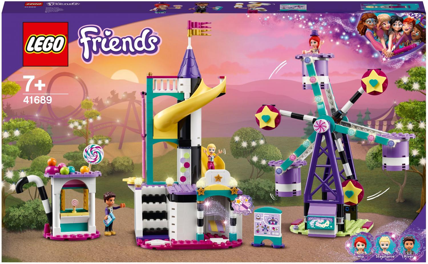 Конструктор LEGO Friends 41689 Волшебное колесо обозрения и горка купить в  Москве, СПб, Новосибирске по низкой цене