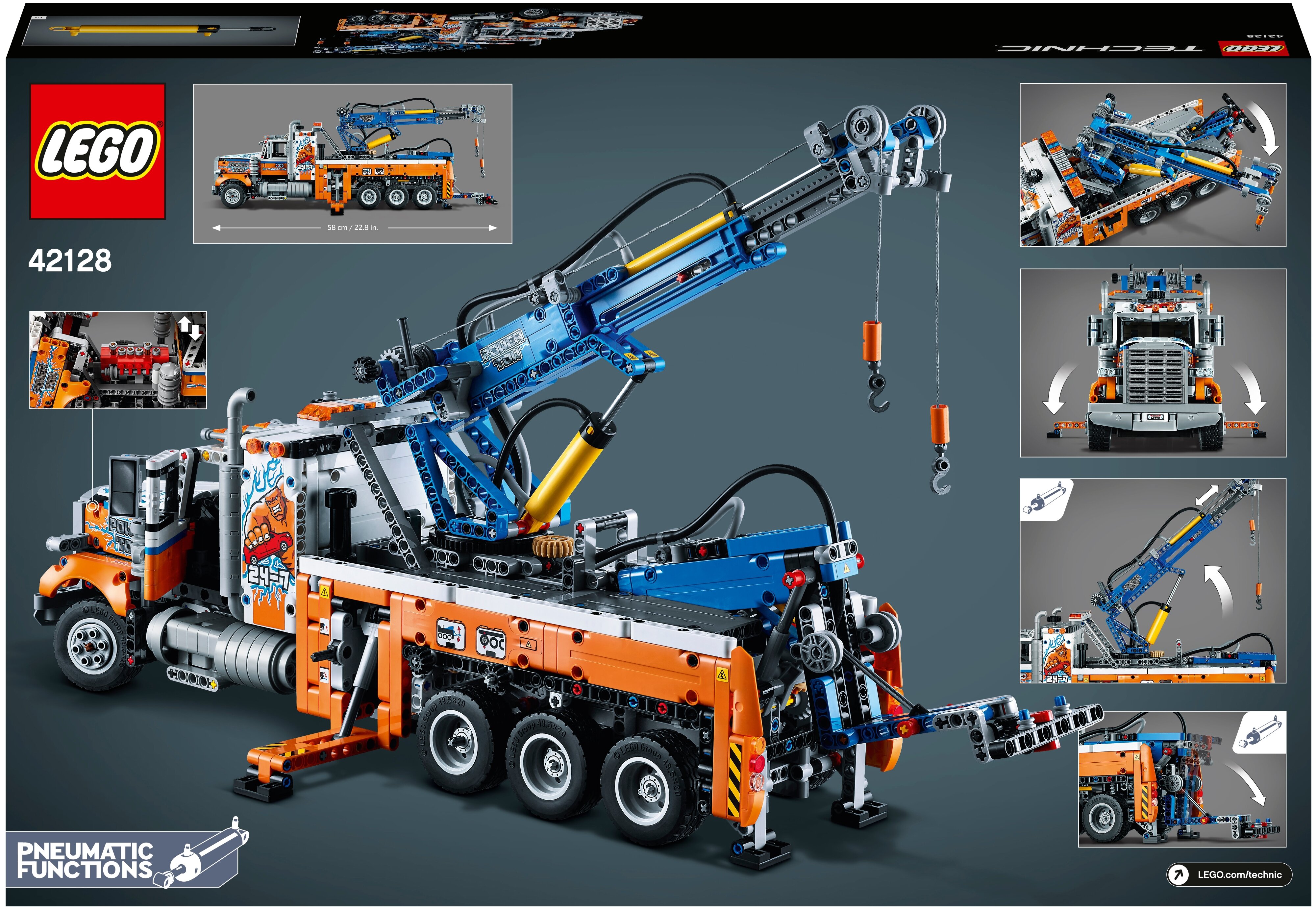 Конструктор LEGO Technic 42128 Грузовой эвакуатор купить в Москве, СПб,  Новосибирске по низкой цене