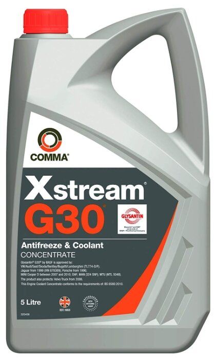 Антифриз Comma Xstream G30 Concentrate 5 л Антифриз Comma Xstream G30 Concentrate 5 л