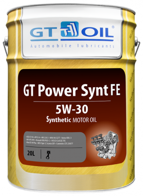 Моторное масло GT OIL GT Power Synt FE SAE 5W-30 20 л