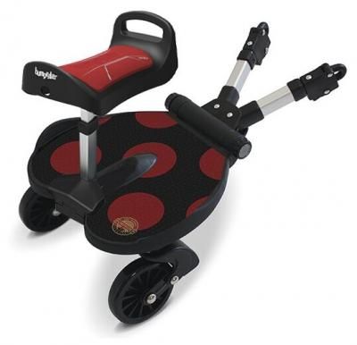 Подножка с сиденьем для второго ребенка Bumprider Red dots Red