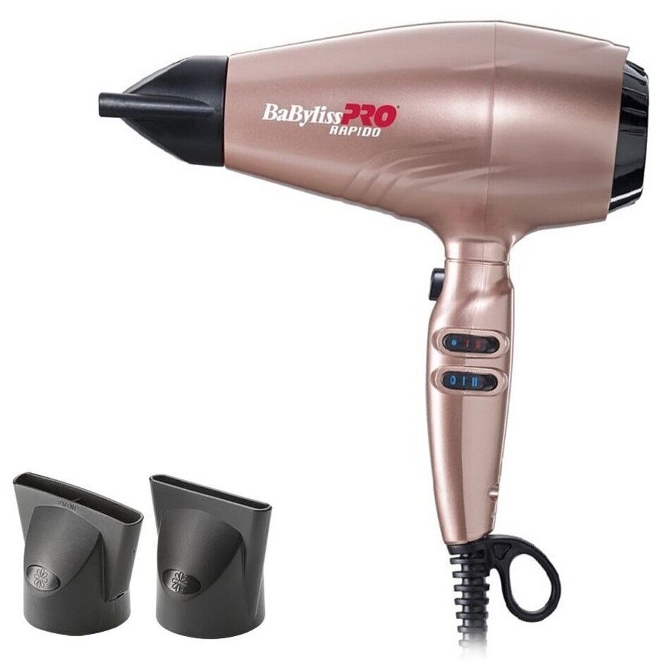 Фен BaBylissPRO BAB7000IE/IRE/IRGE, rose gold купить в Москве, СПб,  Новосибирске по низкой цене