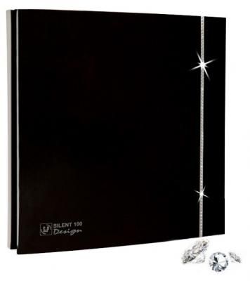 Soler & Palau Накладной вентилятор Soler & Palau SILENT-100 CRZ DESIGN SWAROVSKI BLACK