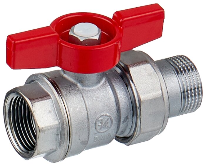 Кран шаровый GEKON GK 559 34 муфтовый (ВР/НР), латунь, с накидной гайкой Ду 20 (3/4") Кран шаровый GEKON GK 559 34 муфтовый (ВР/НР), латунь, с накидной гайкой Ду 20 (3/4")