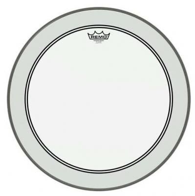 Remo P3-1322-C2-08P Bass, Powerstroke 3, Clear