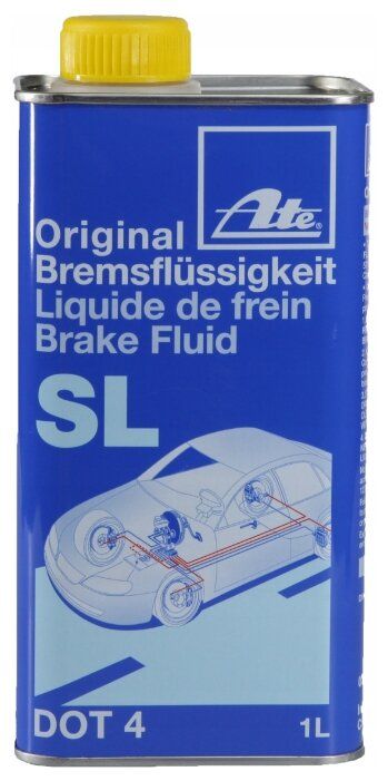 Тормозная жидкость ATE SL DOT-4 (1л.) 1 л Тормозная жидкость ATE SL DOT-4 (1л.) 1 л