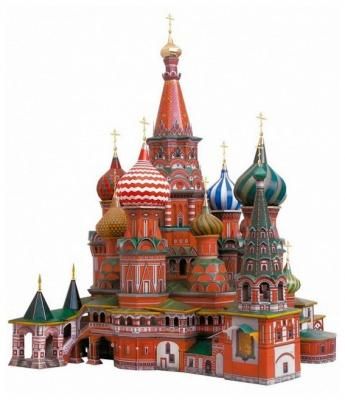 Сборная модель Умная Бумага Собор Василия Блаженного (195)