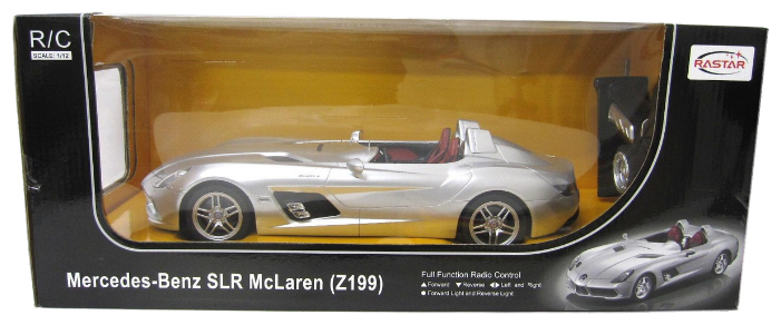 Легковой автомобиль Rastar Mercedes-Benz SLR (42400) 1:12 36 см серебристый Легковой автомобиль Rastar Mercedes-Benz SLR (42400) 1:12 36 см серебристый