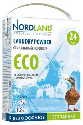 Стиральный порошок Nordland Laundry powder ECO 1.8 кг картонная пачка