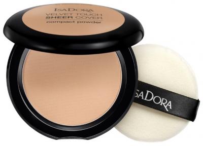 IsaDora Пудра компактная Velvet Touch Sheer Cover Compact Powder 45 Neutral Beige