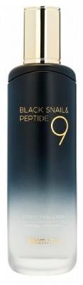 Farmstay Black Snail &amp; Peptide 9 Perfect Emulsion Эмульсия для лица с муцином черной улитки и пептидами, 120 мл