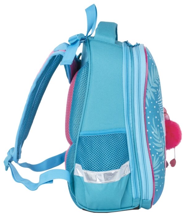 BRAUBERG Ранец Premium Flamingo (228785), голубой