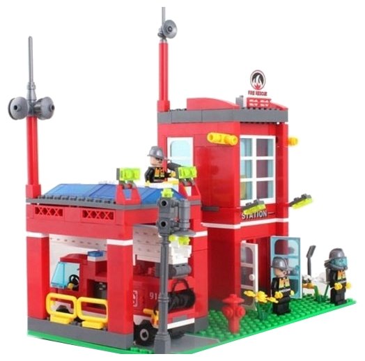 Конструктор Qman Fire Rescue 910 Пожарная часть Конструктор Qman Fire Rescue 910 Пожарная часть