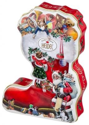 Набор конфет Heidel Christmas boot, 118 г красный/белый/золотой
