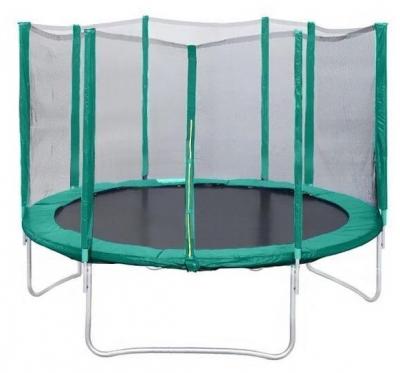 Каркасный батут КМС Trampoline 12 370х370х283 см зеленый