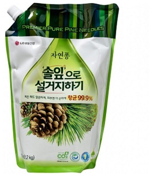 LG H&H Natural Pong Жидкое средство для мытья посуды Forest 1.2 л LG H&H Natural Pong Жидкое средство для мытья посуды Forest 1.2 л