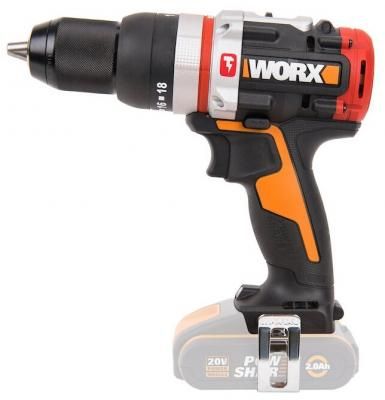 Дрель-шуруповерт WORX Дрель-шуруповерт ударная аккумуляторная WORX WX354.9, 20В, 60Нм, бесщеточная, без АКБ и ЗУ