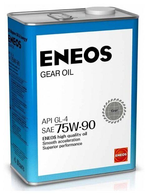Трансмиссионное масло ENEOS GEAR GL-4 75W90 4 л 3.9 кг Трансмиссионное масло ENEOS GEAR GL-4 75W90 4 л 3.9 кг