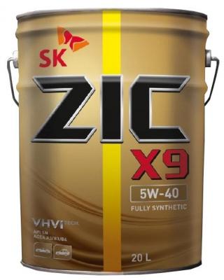 Синтетическое моторное масло ZIC X9 5W-40, 20 л