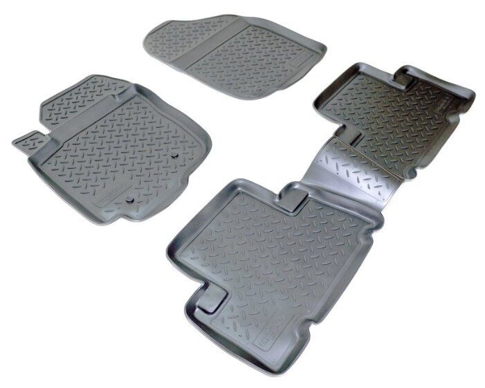 Комплект ковриков NorPlast NPL-Po-88-44 4 шт. черный Комплект ковриков NorPlast NPL-Po-88-44 4 шт. черный