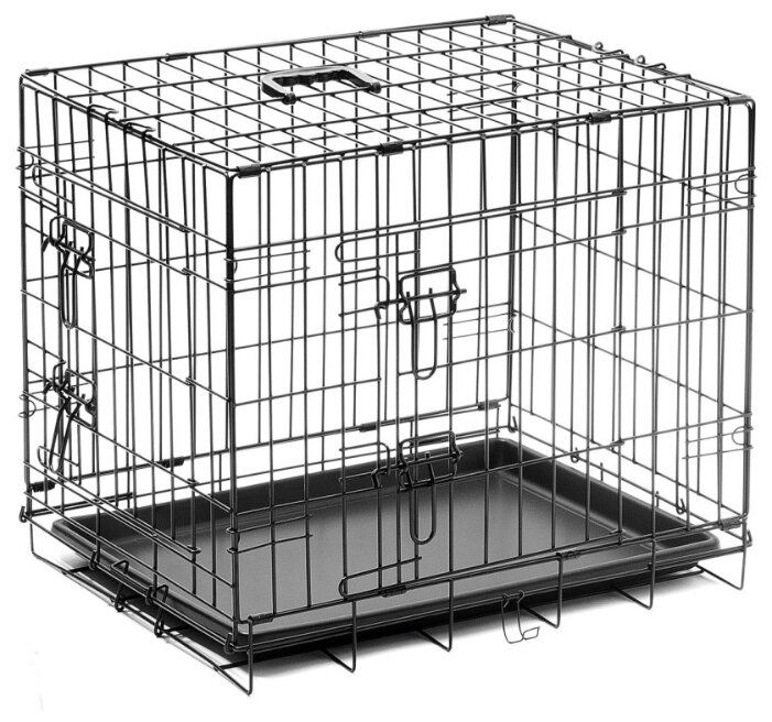 Клетка для собак V.I.Pet 06004 90х58х65 см черный Клетка для собак V.I.Pet 06004 90х58х65 см черный