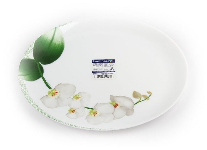 Luminarc Тарелка десертная White Orchid 19 см белый Luminarc Тарелка десертная White Orchid 19 см белый
