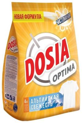 Стиральный порошок Dosia Optima Альпийская свежесть 4 кг пластиковый пакет