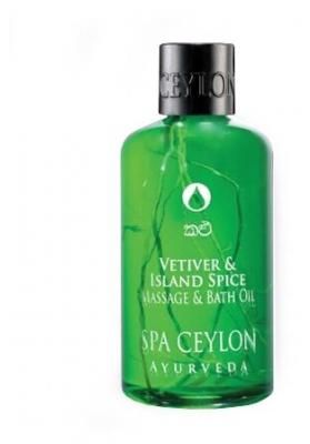 Масло для тела SPA CEYLON для ванны и массажа Ветивер и пряности, бутылка, 150 мл