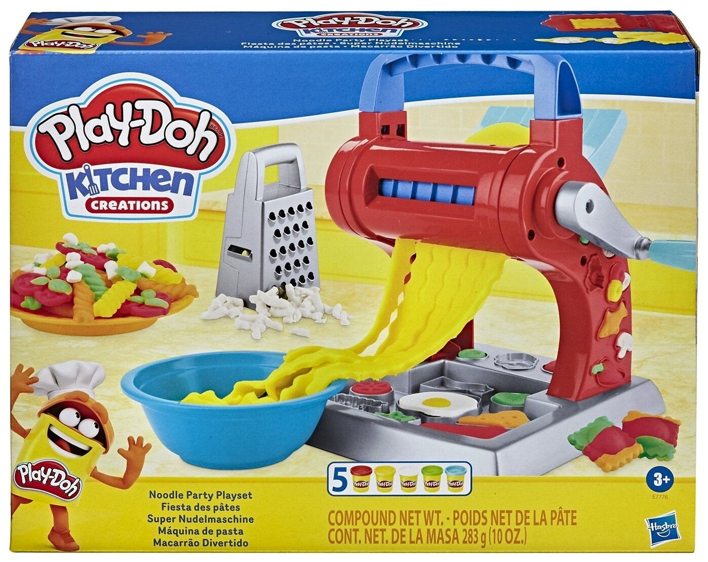 Масса для лепки Play-Doh Kitchen Creations Машинка для лапши (E77765L0)  купить в Москве, СПб, Новосибирске по низкой цене