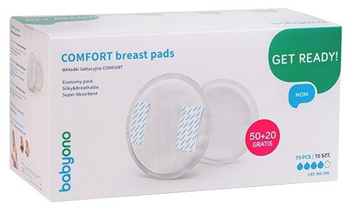 BabyOno Лактационные вкладыши Comfort, 140 шт.