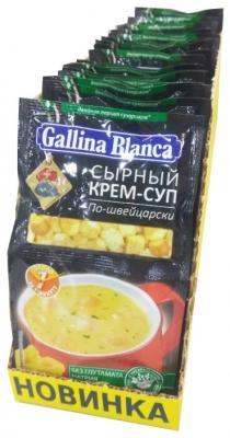 Gallina Blanca Крем-суп 2 в 1 Сырный по-швейцарски (24 шт.)