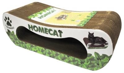 Когтеточка Homecat Мятная волна большая 61 х 25 х 20 см серый