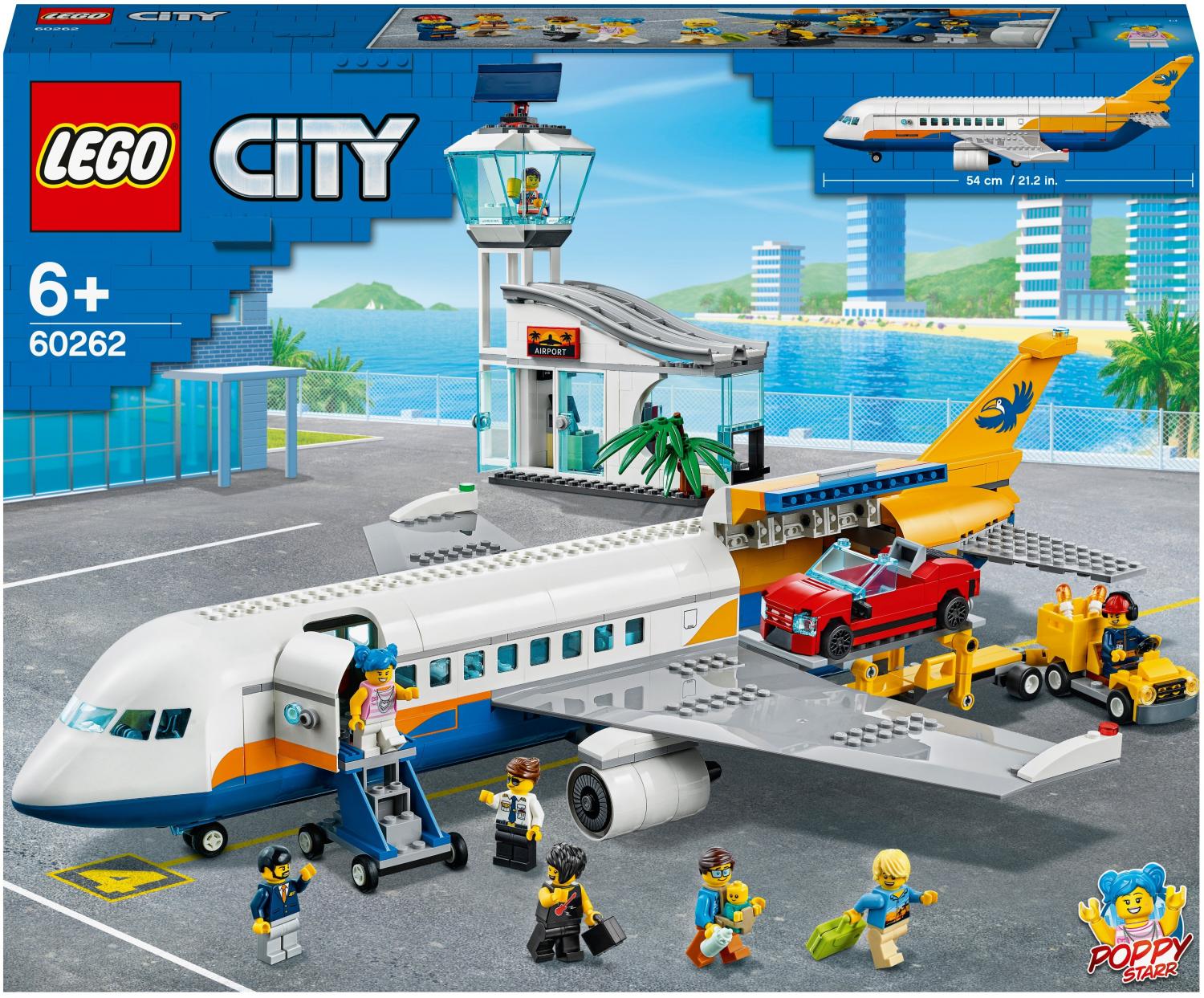 Конструктор LEGO City Airport 60262 Пассажирский самолёт купить в Москве,  СПб, Новосибирске по низкой цене