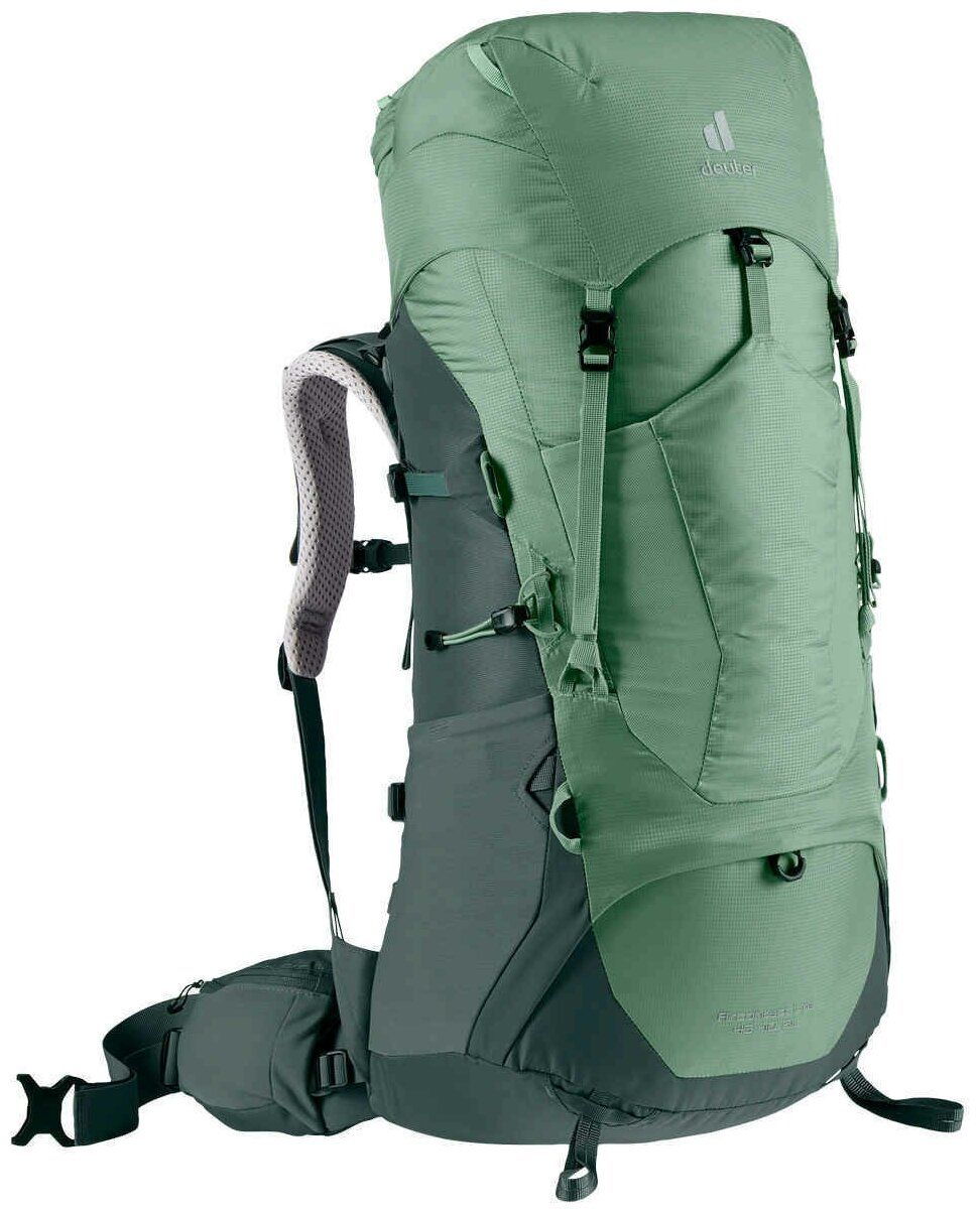 Рюкзак туристический Deuter Aircontact Lite 45+10 SL (цвет: aloe-forest)  купить в Москве, СПб, Новосибирске по низкой цене